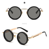 Adjustable Tint Polarized Round Sunglasses for Men ND9 Stepless 1 to 9 Gears Transition Lens V1366-AZ2-W-16593
