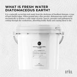 Orku 1.4Kg Fine Diatomaceous Earth Tub - Food Grade Fossil Shell Flour Powder V238-SUPDZ-30507958141008