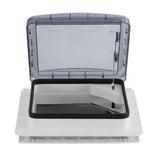 Weisshorn Caravan Roof Vent Air Exhaust Hatch RV Motorhome Camper White CV-VENT-46X46X17-NET-GY