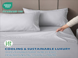 4 Piece Hotel Bamboo Cooling Sheet Set -Ultra Soft 2000TC Breathable Bed Sheets Set with 37 V1317-ZXW9-AUK-4JT-YH