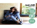 Artiss Sofa Bed Floor Lounge Recliner Foldable Chair & Side Table Bundle FLOOR-M193-S-COF08