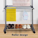 CARLA HOME Folding Drying Rack with Wheels and Adjustable Side Wings for Laundry Rack and V178-36216