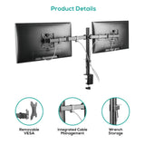 activiva ErgoLife Dual Monitor Screen Double Joint Monitor Arm V186-ACA-BMA-DC01K