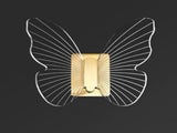 Wall Mounted Butterfly Hook Acrylic Coat Hanger Cute Hat Hooks for Bathroom Toilet Towel Robe V1370-AZ4-06129