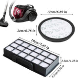 3set Filter Kit.Compatible For RO7611 RO7623 RO7634 RO76 Vacuum Cleaner Parts Kit Compact Power V1366-AZ2-W-06986
