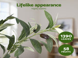 Artiss 210cm Artificial Olive Tree Faux Trees Indoor Decor Artificial Plants Lifelike Plant 2.1M AP-TREE-OLIVE-210