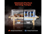 Chafing Dish Buffet Set, 8 Qt 4 Pack, Stainless Steel Chafer with 4 Full Size Pans, Rectangle V952-ZFXBXGBLSTGKXK5LUV0