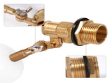 1/2in Float, Water Level Control Auto Fill Adjuatable Arm, 60 PSI, 1.5GPM Flow, Brass V1107-137-50964-WHT1
