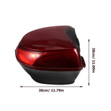 Durable Dark Red Motorcycle Storage Case for Riding Essentials 1Set V1366-AZ2-W-13875