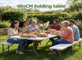 Gardeon 7PCS Outdoor Bar Set Stools Dining Chairs Table Patio Steel Bistro Set Black ODF-BARSET-BK-7STEX-ABC