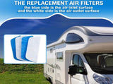 10 Pack RV AC Filters for Air Vent 16 x 6 Inch Rv Filters Replacement for Air V1259-DP01-F-120