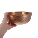 Large Capacity Stainless Steel Dog Water Bowl Heavy Duty Anti-Spill Hammered Design Pet Drinking V1369-AZ3-W-22844