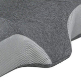 Dreamz Memory Foam Pillow Pillowcase Supprt Grey Rebound PILO1008-GY