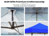 RED TRACK 3x3m Premium Pop Up Gazebo Marquee, Patented Steel Cable Canopy Support System, Wheeled V219-OTDGZWRT33BB