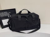 Black Large Capacity Travel Bag with Wet/Dry Separation - Canvas Polyester, Lightweight Handbag V888-ELOSUNG32656