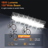 Brand new super bright aluminum alloy bicycle light - USB charging - ideal for mountain bike night V1102-HECE-002