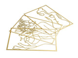 Single Line Art Wall Decor Iron Minimalist Female Line Drawing Home Hanging Wall Decor for Bedroom V1294-YM0706-3115230049714