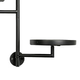 Rotating Window Wall Plant Holder 3 Tiered Metal Floating Shelf for Flower Pots Presents Home V1294-YM0901-3115250103311
