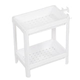 Bathroom Tower Shelf Plastic Freestanding Storage Rack Organizer Multifunctional Shelving Unit for V1294-YM0706-3112230061611