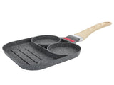 Egg Pan Aluminum Non Stick Breakfast Cooker Frying Omelet Pot Kitchen Accessory Black V1294-YM0718-3118200251511