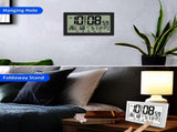 Auto Set Digital Wall Clock Battery Operated,Desk Clocks with Temperature,Humidity Display Digital V1189-WXFWAL-20260319-01142
