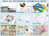 6 Pcs Clear A4 File Box Document Plastic Storage Box Case Board Containers Magazine Protector File V1369-AZ3-W-11714