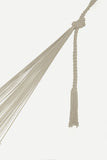 Outdoor undercover cotton Mayan Legacy hammock with hand crocheted tassels Queen Size Marble Colour V97-TDQ CREAM