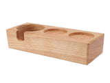 Wooden Coffee Tamper Holder 3 Hole Slip Resistant Coffee Tamping Station for Cafes Home Restaurant V1294-YM0717-3118220188112