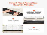 Flood 8 Pack, 3050 x 210 mm Flood Bags Activated by Water, Reusable Water Absorbent V952-FHPZSJHFHT30UHMJ2001V0