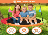 Kahuna Kids 1.2m Tree Saucer Swing Set Round with Hanging Straps 400kg Capacity SWG-KAH-ZH-48