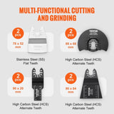 VEVOR 30PCS Multi Tool Blades Kits, Universal Quick Release Oscillating Saw Blades, 8 Types Wood V952-BDGJDPTZ33PCSGK9LV0