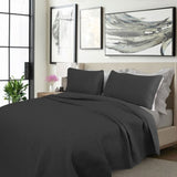 Shangri La 2000TC Charcoal Cooling Embroidered 3 Pcs Comforter Set Queen V442-KIT-COMFORTER-COOLING-CHARCOAL-QS