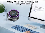 Fan - Rechargeable table fan - Silent USB fan - 100 speeds with memory function - LED display - 115&deg V1188-MS-313-0999