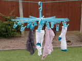 HANGERWORLD 20 Clip Hanging Laundry Drying Rack for Socks, Underwear and Baby Clothes V1258-DP02-F-305