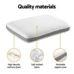 Giselle Memory Foam Pillow PILLOW-PT04-GY-WH