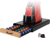 CARLA HOME Coffee Pods Holder Storage Drawer Compatible with 60 Nespresso Pods for Kitchen Storage & LSB-36057