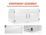 Pastry Display Case, 2-Tier Commercial Countertop Bakery Display Case, Acrylic Display Box with Rear V952-YKLMBZSJYKL2HBKHNV0