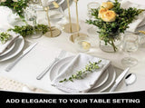 Hammered Silverware Set, 40-Piece Stainless Steel Square Flatware Set for 8, Food-Grade Tableware V1258-DP02-C-44
