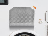 Aluminum Caravan Diesel Heater Bracket Silver 2mm Thickness Fuel Tank Cover Double Left/Right Base V985-DIESELTANKCOVERLRS