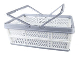 Collapsible Baskets with Handles PP Waterproof Collapsible Storage Crates for Home Kitchen Bedroom V1294-YM0703-3117230068511