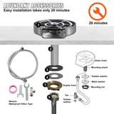 VEVOR Glass Rinser 10-Hole Rotating Stainless Steel Washer ABS Cup Holder V952-TMAZSXBQLSN3YMGJJV0