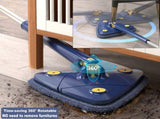 360&deg Rotating Triangular Floor Mop with Auto-Squeeze System Easy Twist, No-Hand Squeezing, V1107-CS-FSNTB