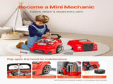 Engine Toy, 60 Pieces, Kids Mechanic Car Repair Set with Removable Parts, Lights and Sounds, V952-KCYQWJHSKCZXMUPE2001V9