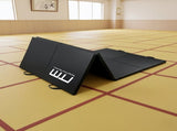 Folding Black Exercise Mat Gymnastics, Martial Arts, Yoga, Karate & Judo Training V63-839241