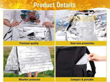 30 Pcs Highly Reflective Mylar Film for Plant Growth and Garden Greenhouse Covering, Gold, 211 x 130 V1237-ZY-917-043