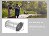 Sturdy Metal Bucket, Plated Silver, Heavy Capacity with Handle for Storage V1192-AZ-W-29837