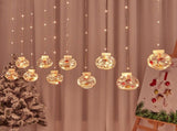 Globe String Lights Santa Style Powered Safe PVC Christmas String Lights for Home Cafe Party V1294-YM0703-3119230005311