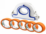 Painters Masking Tape Dispenser Handheld Tape Applicator Tool for Wall Edge Trim Door Frame Window V1341-ZY-GEX2NYA6-5WHITE