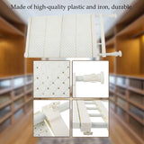 Upgraded Adjustable Storage Rack Space Saving Compartment Collecting Shelf White 53-90cm V1294-YM0727-JY14516-04