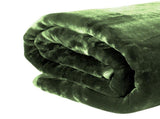 Laura Hill 600-GSM Mink Blanket Queen Size Double-Sided Soft Plush Bed Faux Throw Rug Wine Gree MINK-GN